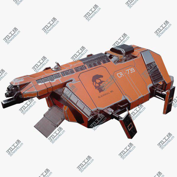 images/goods_img/20210312/3D Sci-Fi Cargo Spaceship Animated model/1.jpg